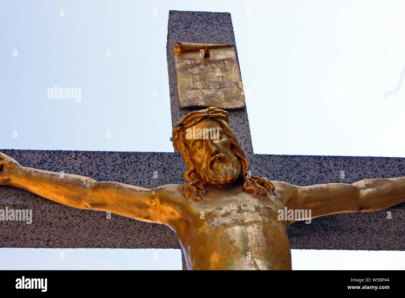 Jesus Christus gekreuzigten Symbol der ewigen Liebe Gottes Stockfoto