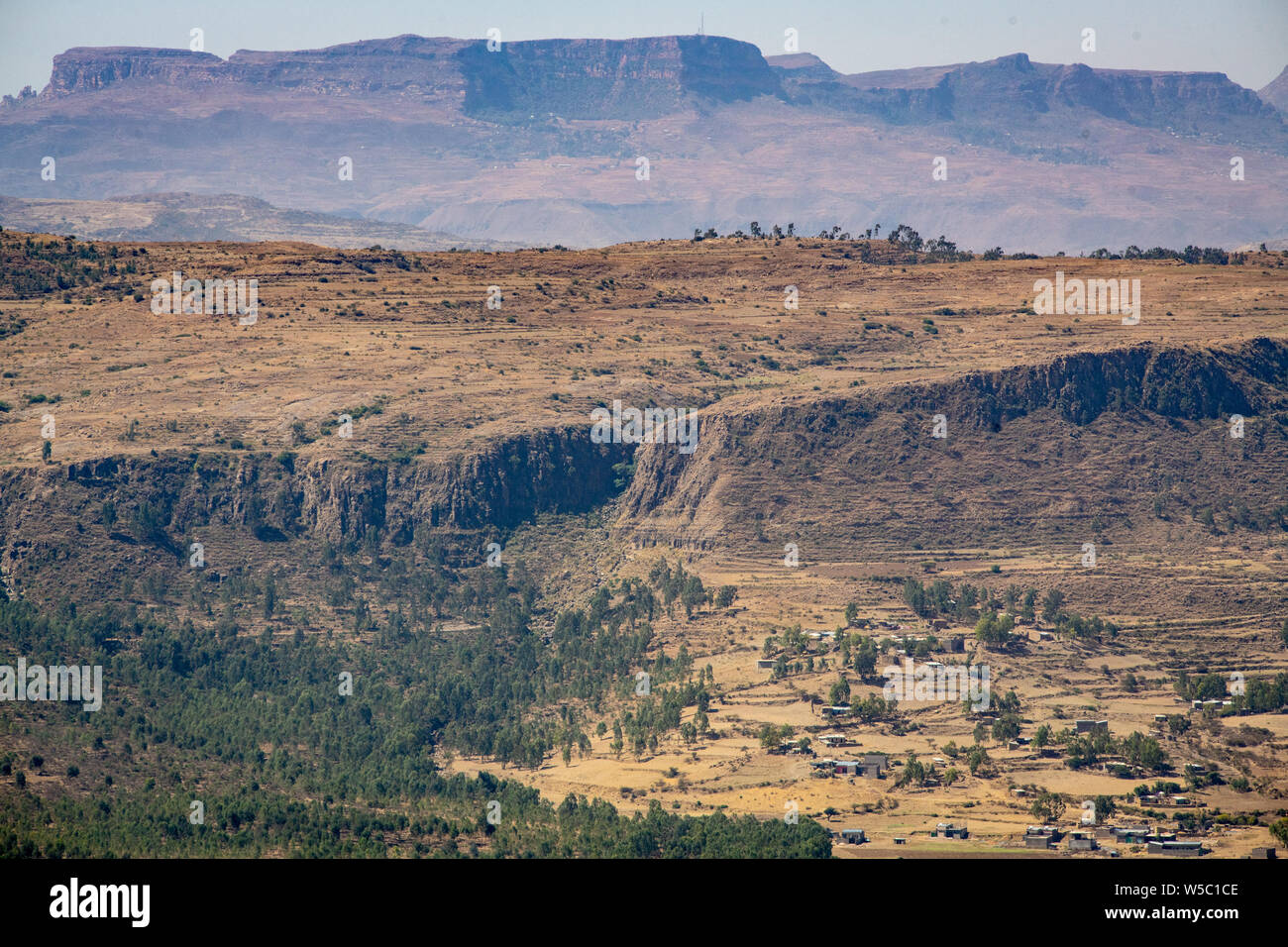 Ein Luftbild der Berge in der danakil Depression, Äthiopien Stockfoto