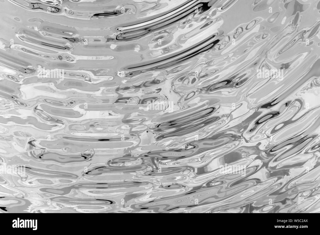 Glänzend silber Metall Ripple Effect Hintergrund Hintergrund Textur Stockfoto