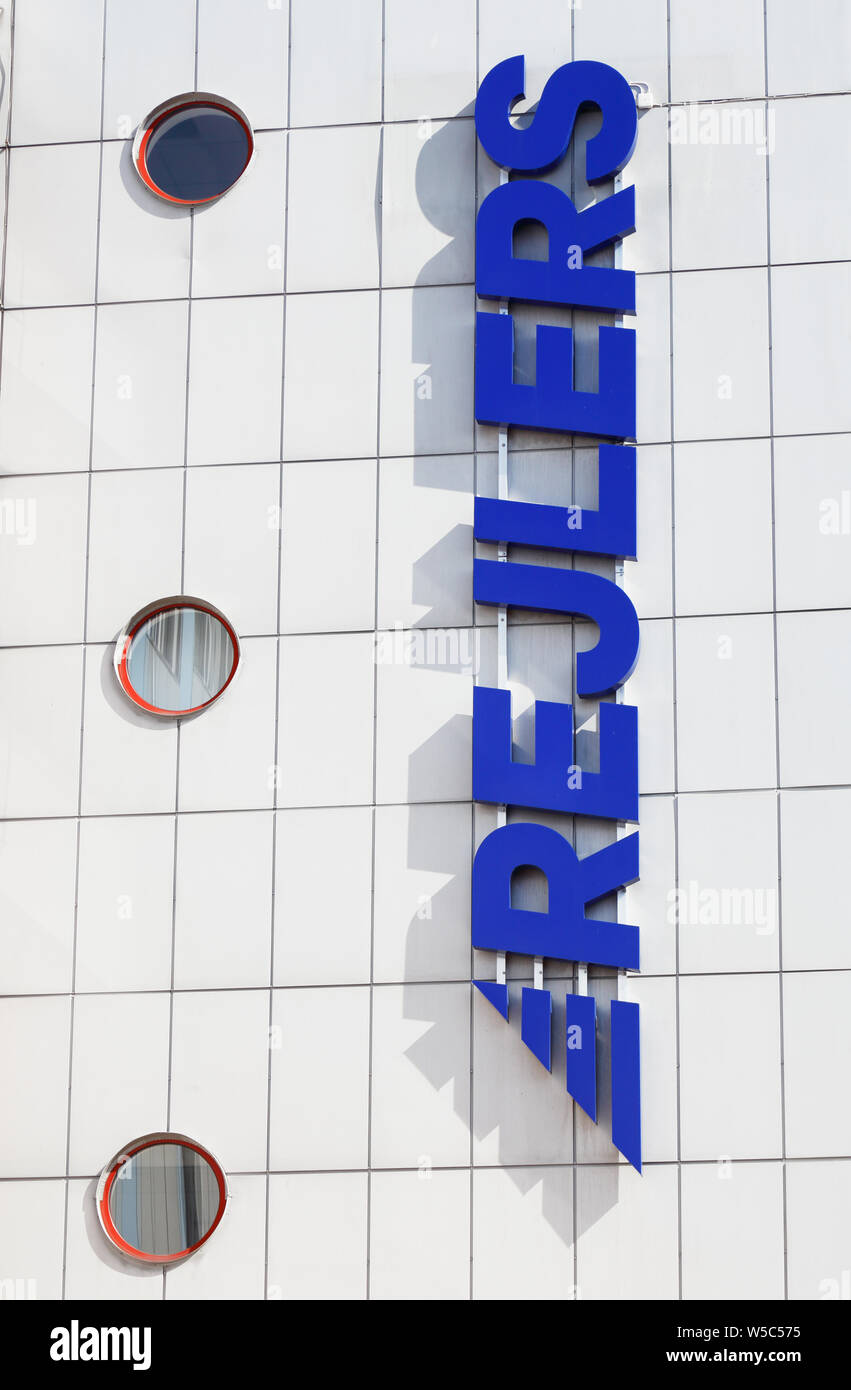 Karlstad, Schweden - 17 April, 2019: Blick auf die technischen Berater Firma Reilers unterzeichnen und Logo auf der Außenseite Bürowand, Stockfoto