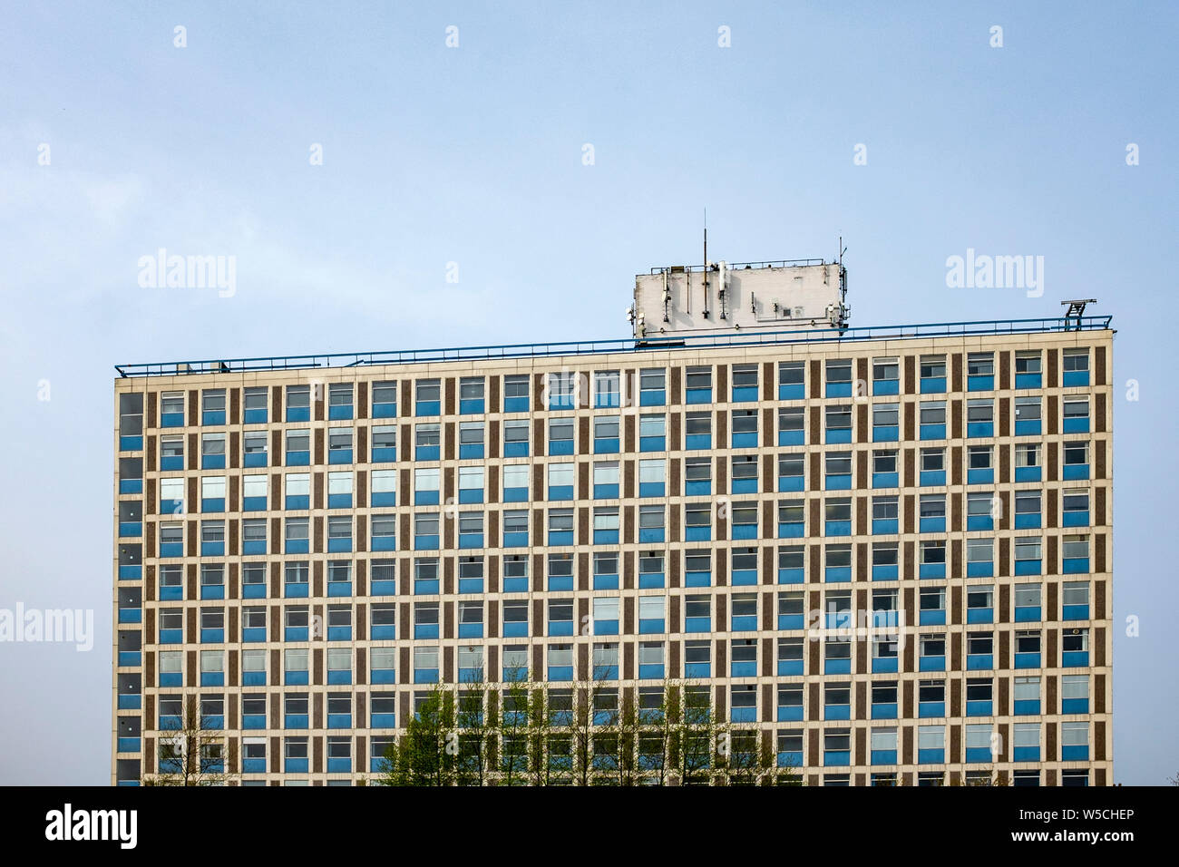 Architektonischen Details von Rail Haus in Crewe, Cheshire Vereinigtes Königreich Stockfoto