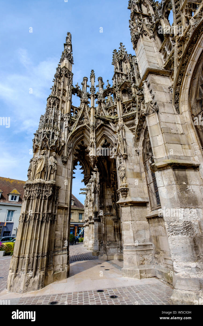 Die Kirche von Notre-Dame de Rouen, Normandie, Frankreich Stockfoto