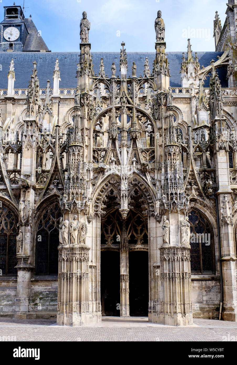 Die Kirche von Notre-Dame de Rouen, Normandie, Frankreich Stockfoto