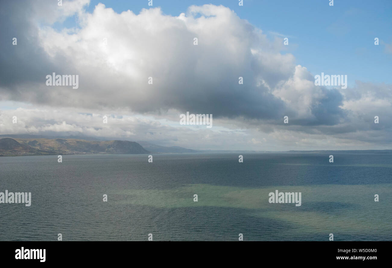 Llandudno Pier und Strand Stockfoto