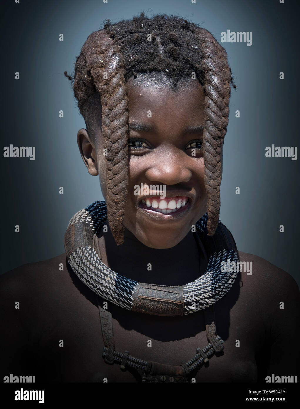 Norden Namibias Himba Dorf Stockfoto