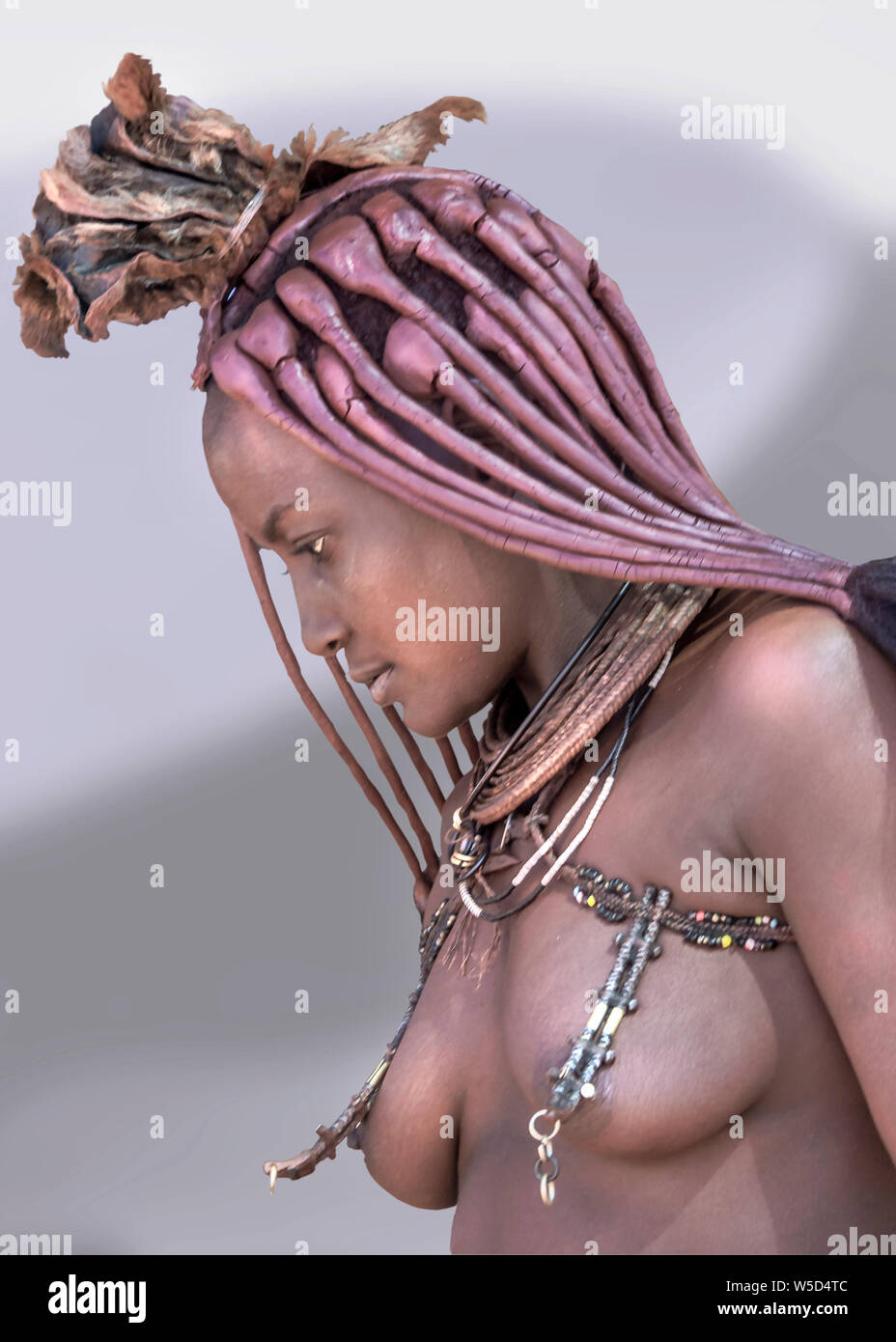 Norden Namibias Himba Dorf Stockfoto