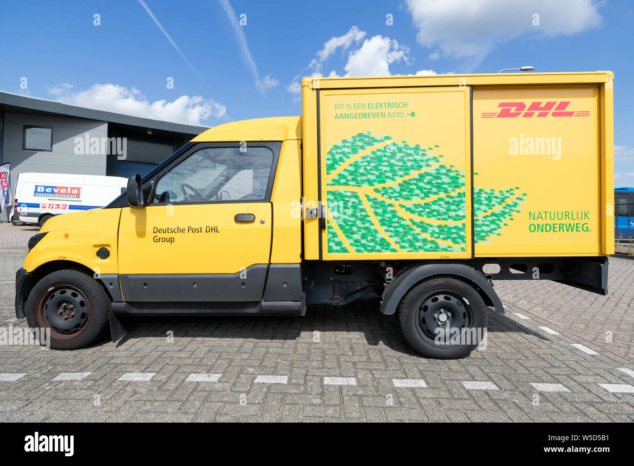 StreetScooter Arbeit von Deutsche Post DHL Stockfoto