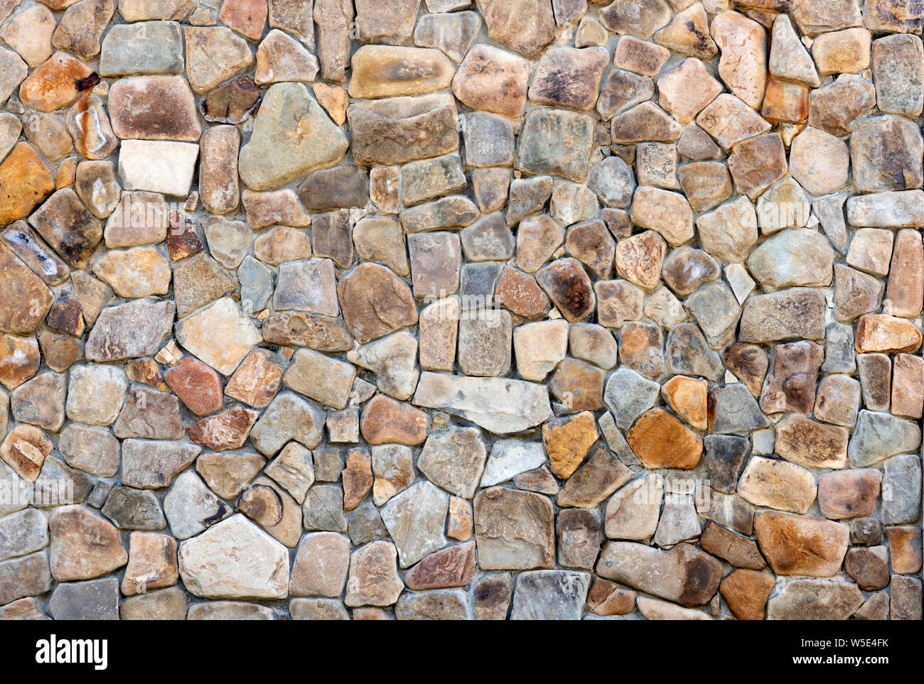 Naturstein Mauer oder Zaun Textur Stockfoto