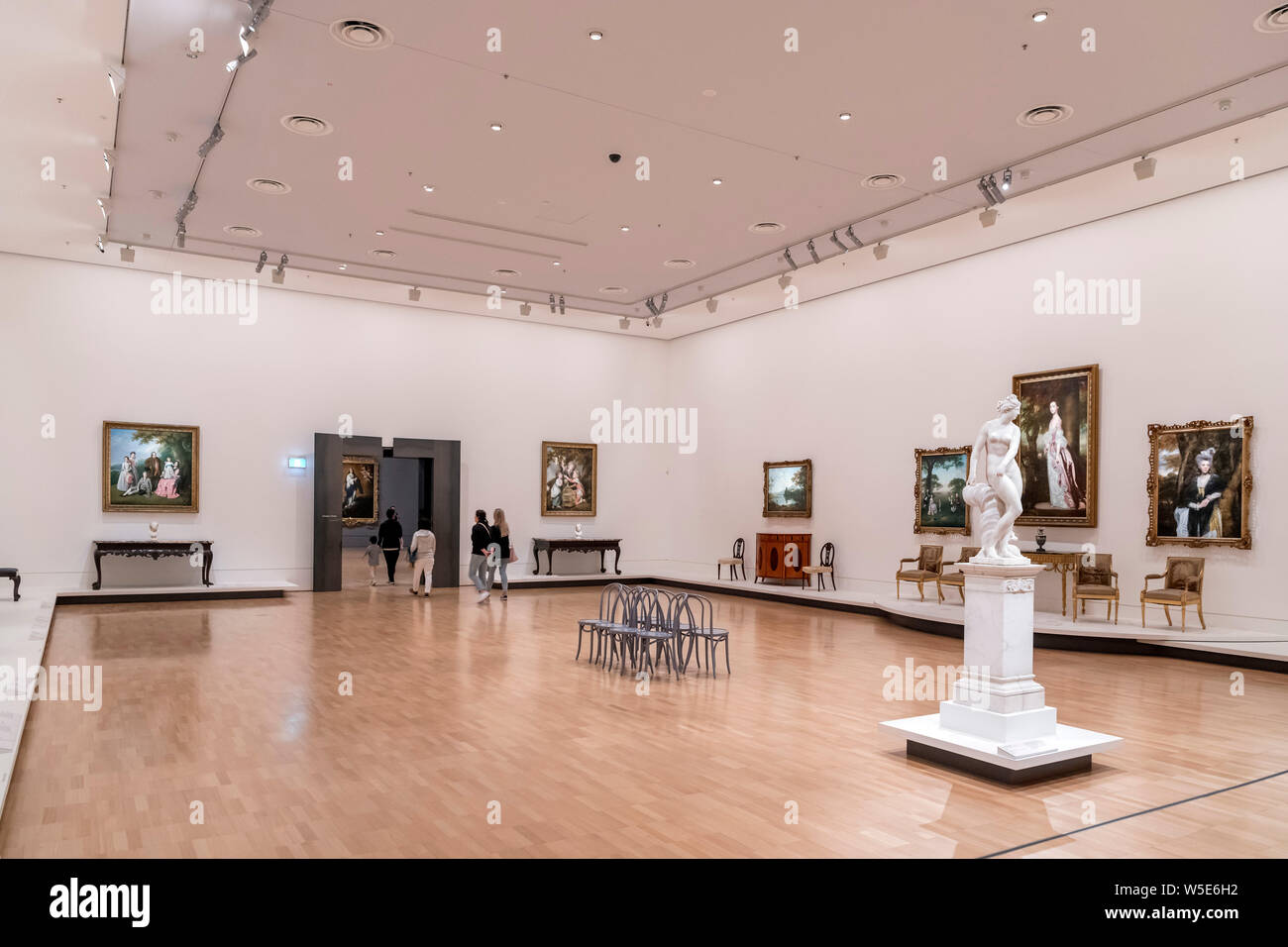 Innenraum der National Gallery von Victoria, Melbourne, Victoria, Australien Stockfoto