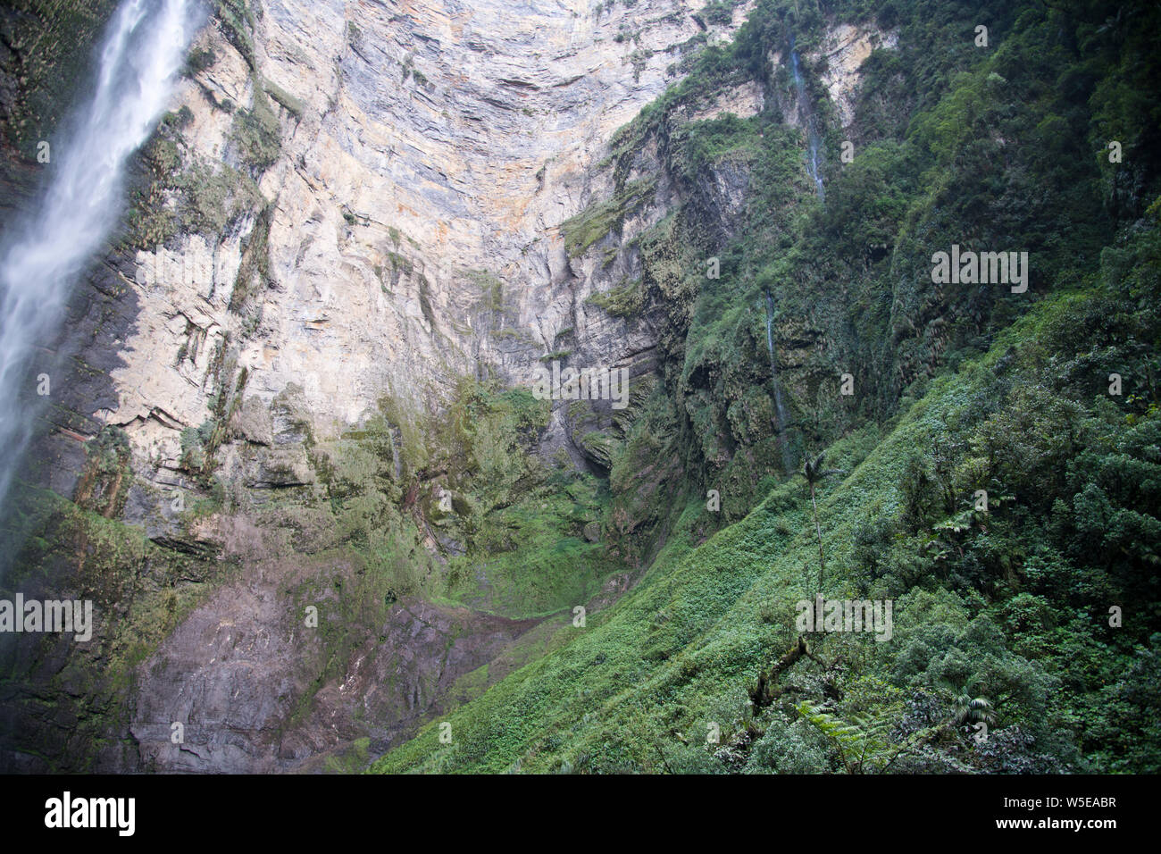 Gocta fällt, Cataratas Gocta, nördliche Hochland, Norden von Peru, Südamerika Stockfoto
