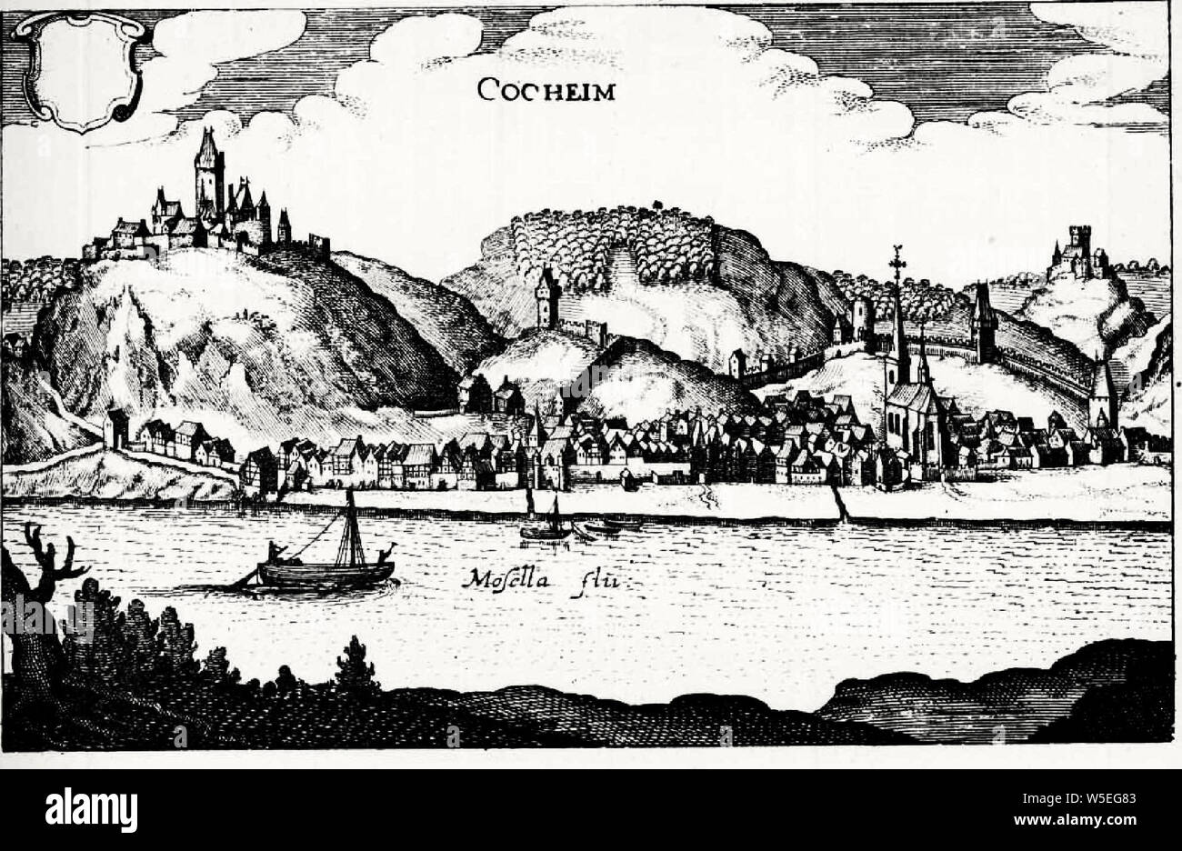 Cocheim (Merian), Deutschland - 1646 Stockfoto