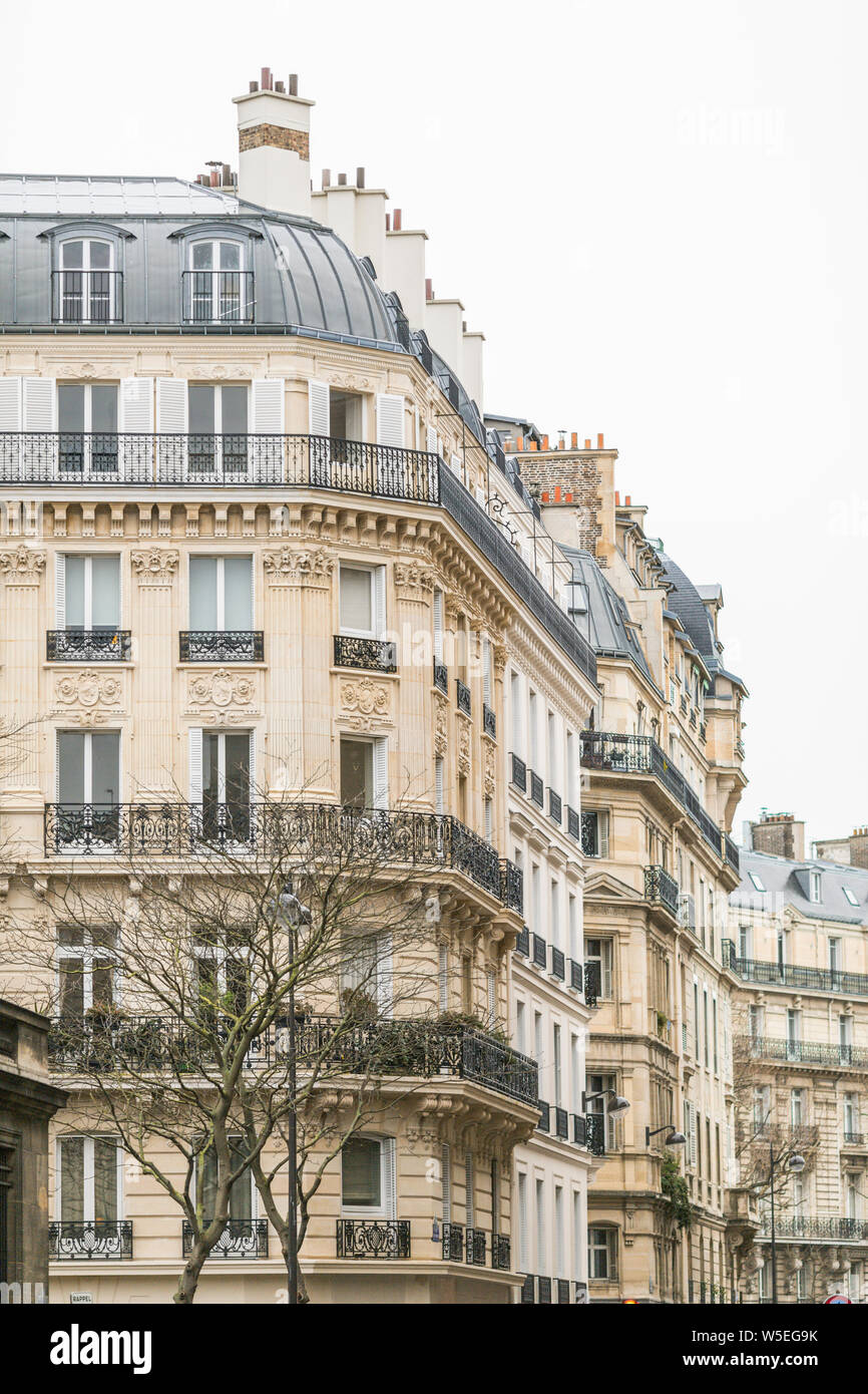 Apartment Gebäude in der 7. Arrondissement von Paris, Frankreich Stockfoto