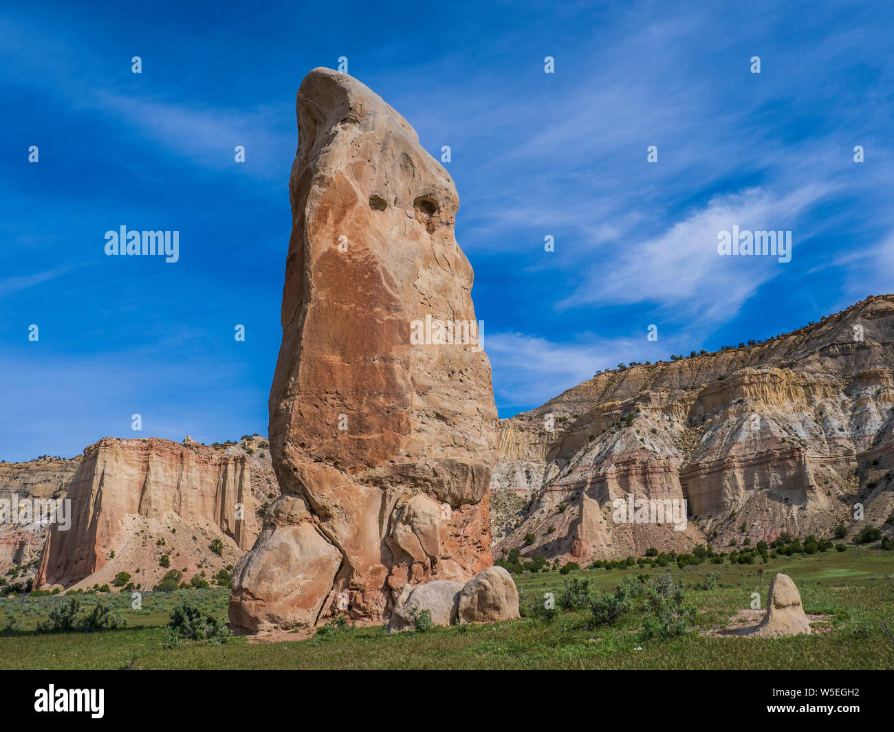 Chimney Rock, Kodachrome Basin State Park, Cannonville, Utah. Stockfoto