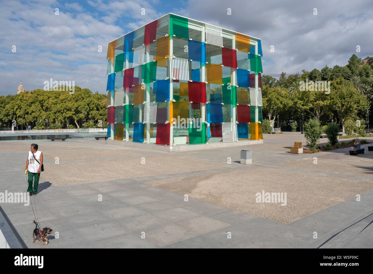 Centre Pompidou Malaga Zweig des weltberühmten Galerie im Pariser Centre Pompidou, Malaga, Andalusien, Spanien Stockfoto