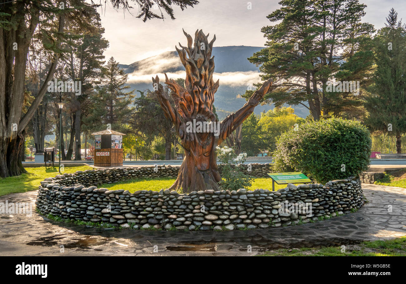 Um Stadt in El Bolson, nördlichen Patagonien, Argentinien, Südamerika Stockfoto