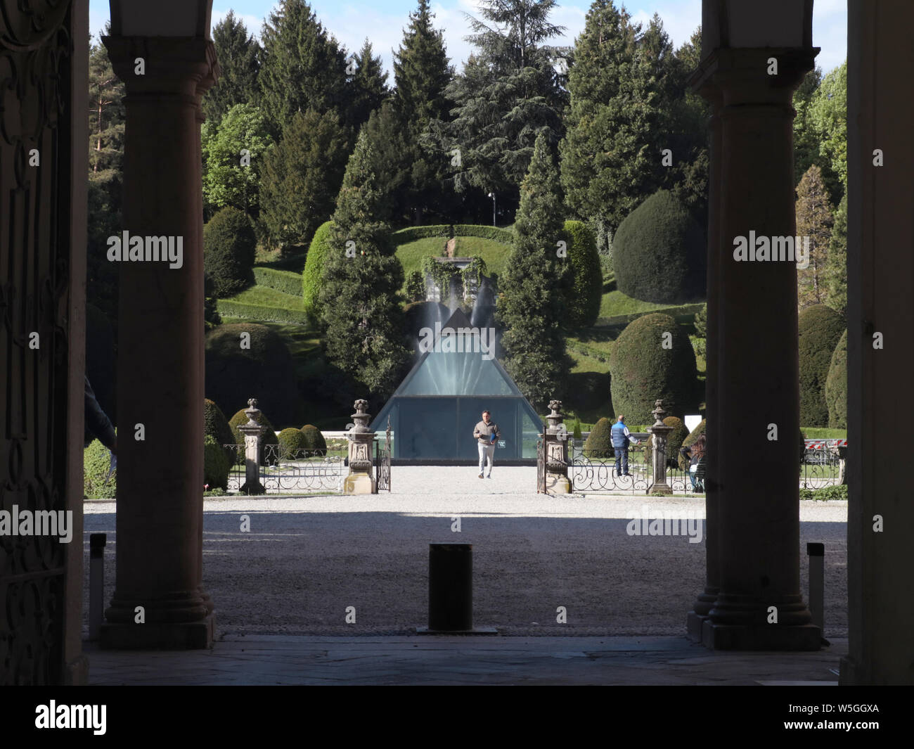 Italien, Lombardei, Varese: öffentlichen italienischen Garten Stockfoto