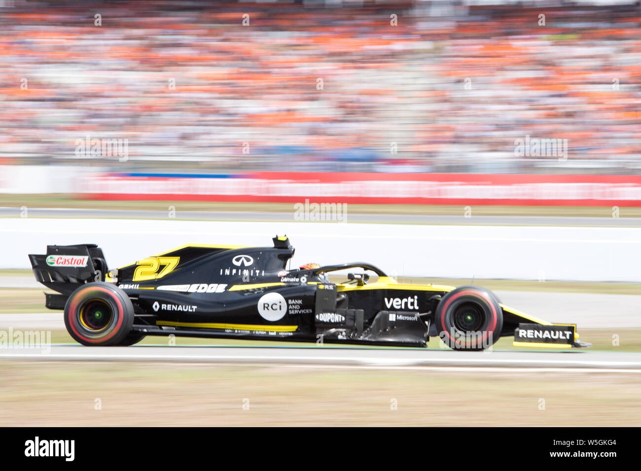 Nico HUELKENBERG (HÃ lkenberg, GER, Renault F1 Team), Aktion, 3. freie Training am 27.07.2019, Formel 1, Grand Prix von Deutschland in Hockenheim/Deutschland vom 26.07. - 28.07.2019, Saison 2019, | Verwendung weltweit Stockfoto