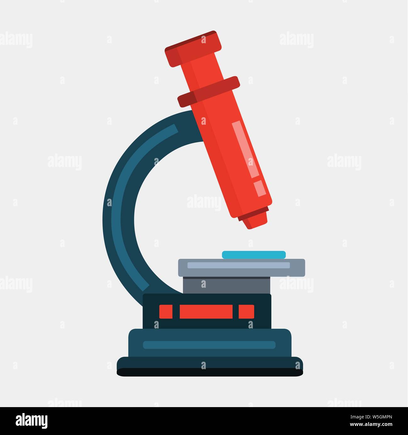 Mikroskop vector illustration symbol Stock-Vektorgrafik - Alamy