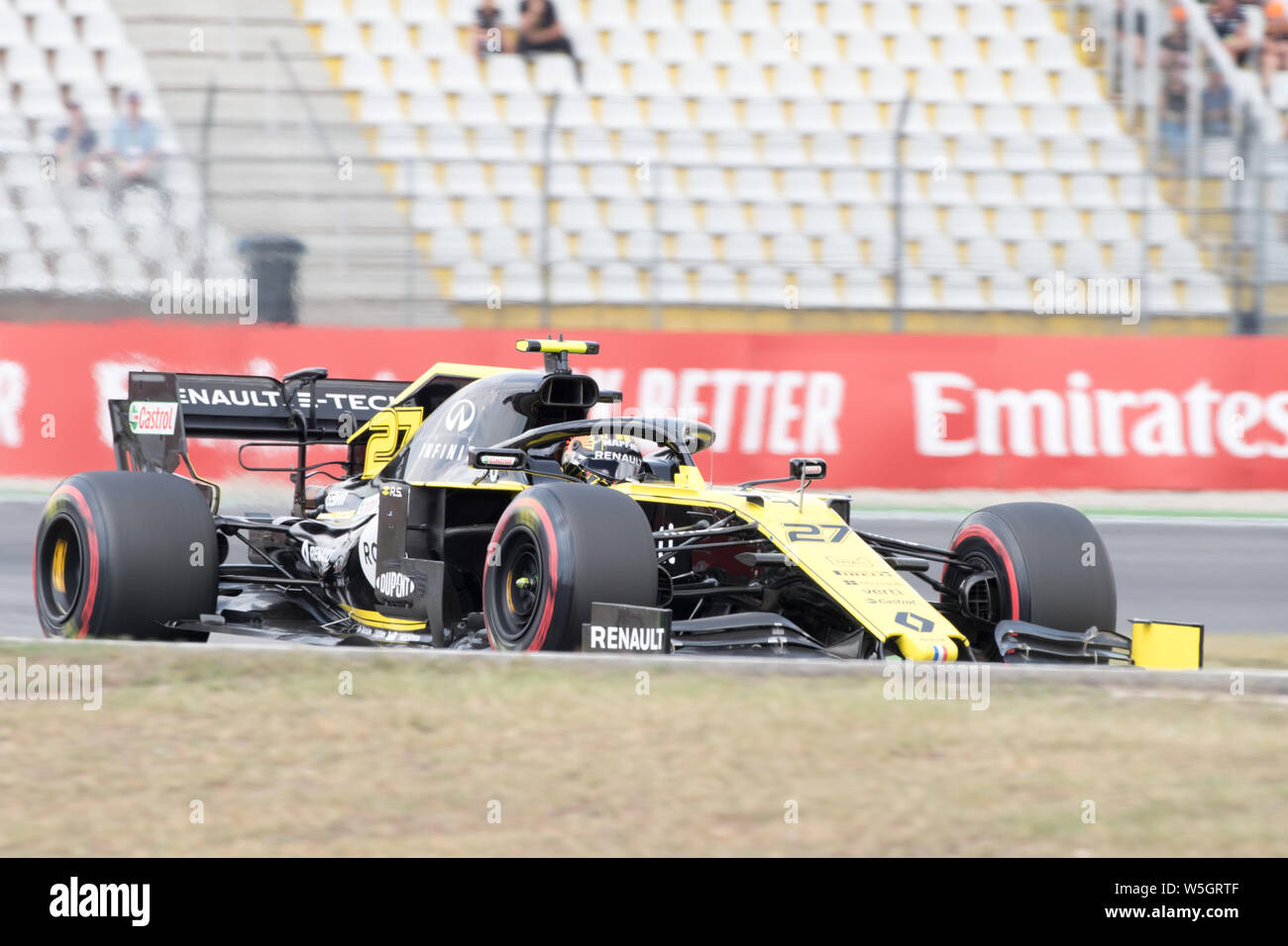 Nico HUELKENBERG (HÃ lkenberg, GER, Renault F1 Team), Aktion, Qualifizierung am 27.07.2019, Formel 1, Grand Prix von Deutschland in Hockenheim/Deutschland vom 26.07. - 28.07.2019, Saison 2019, | Verwendung weltweit Stockfoto
