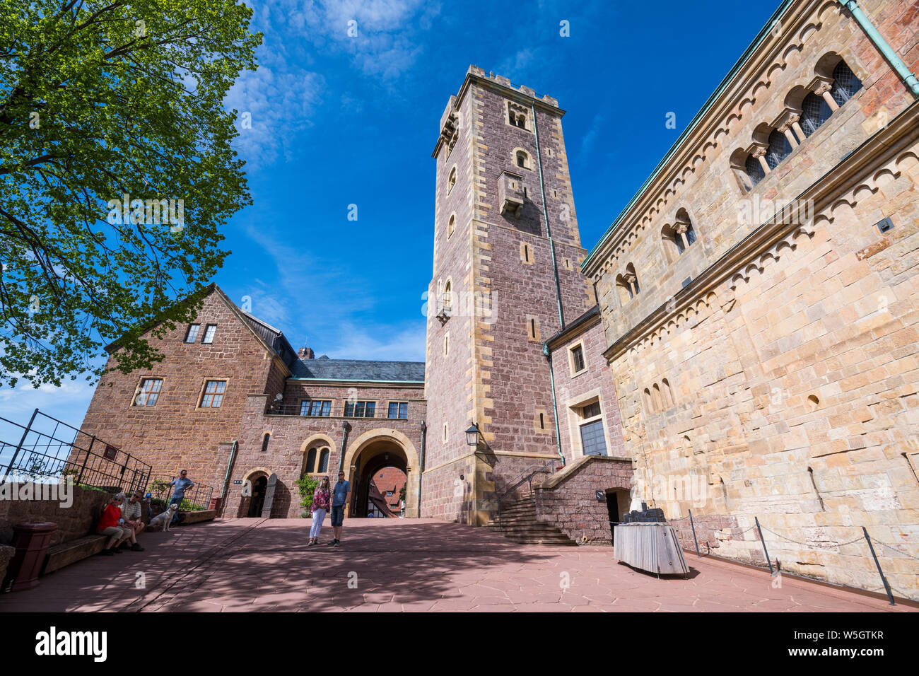 Wartburg, UNESCO-Weltkulturerbe, Thüringen, Deutschland, Europa Stockfoto