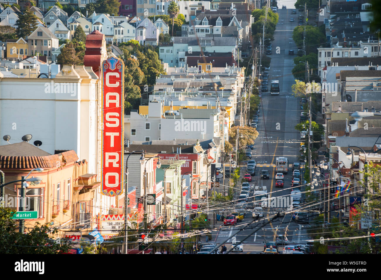 Castro District, San Francisco, Kalifornien, Vereinigte Staaten von Amerika, Nordamerika Stockfoto