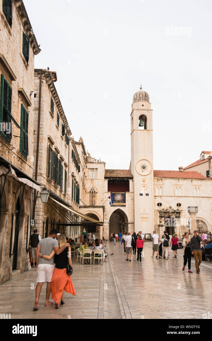 Altstadt von Dubrovnik UNESCO Weltkulturerbe Dubrovnik, Kroatien, Europa Stockfoto