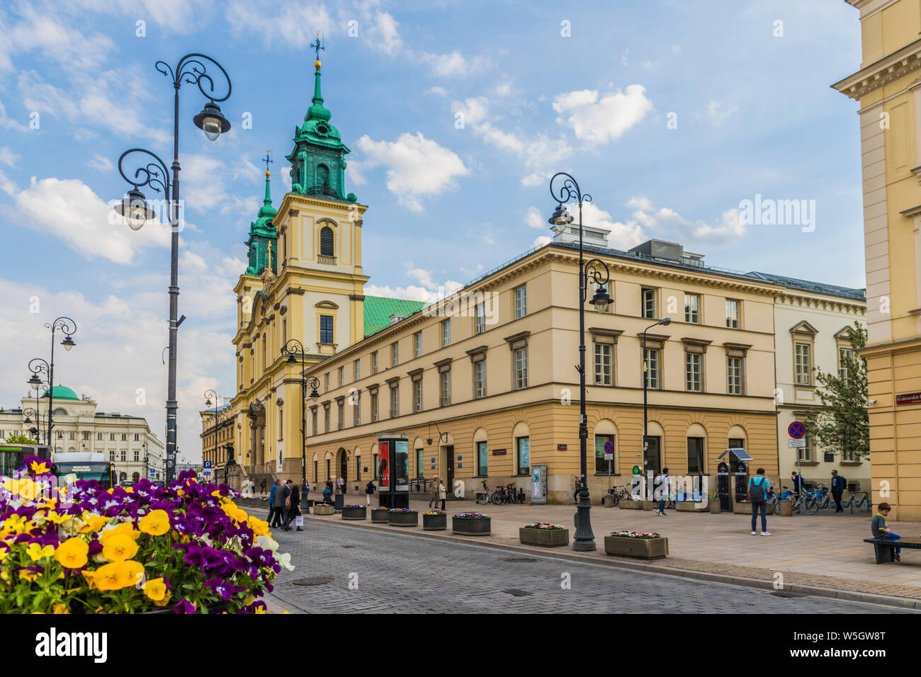 Die Heilig-Kreuz-Kirche in der Altstadt, Weltkulturerbe der UNESCO, Warschau, Polen, Europa Stockfoto