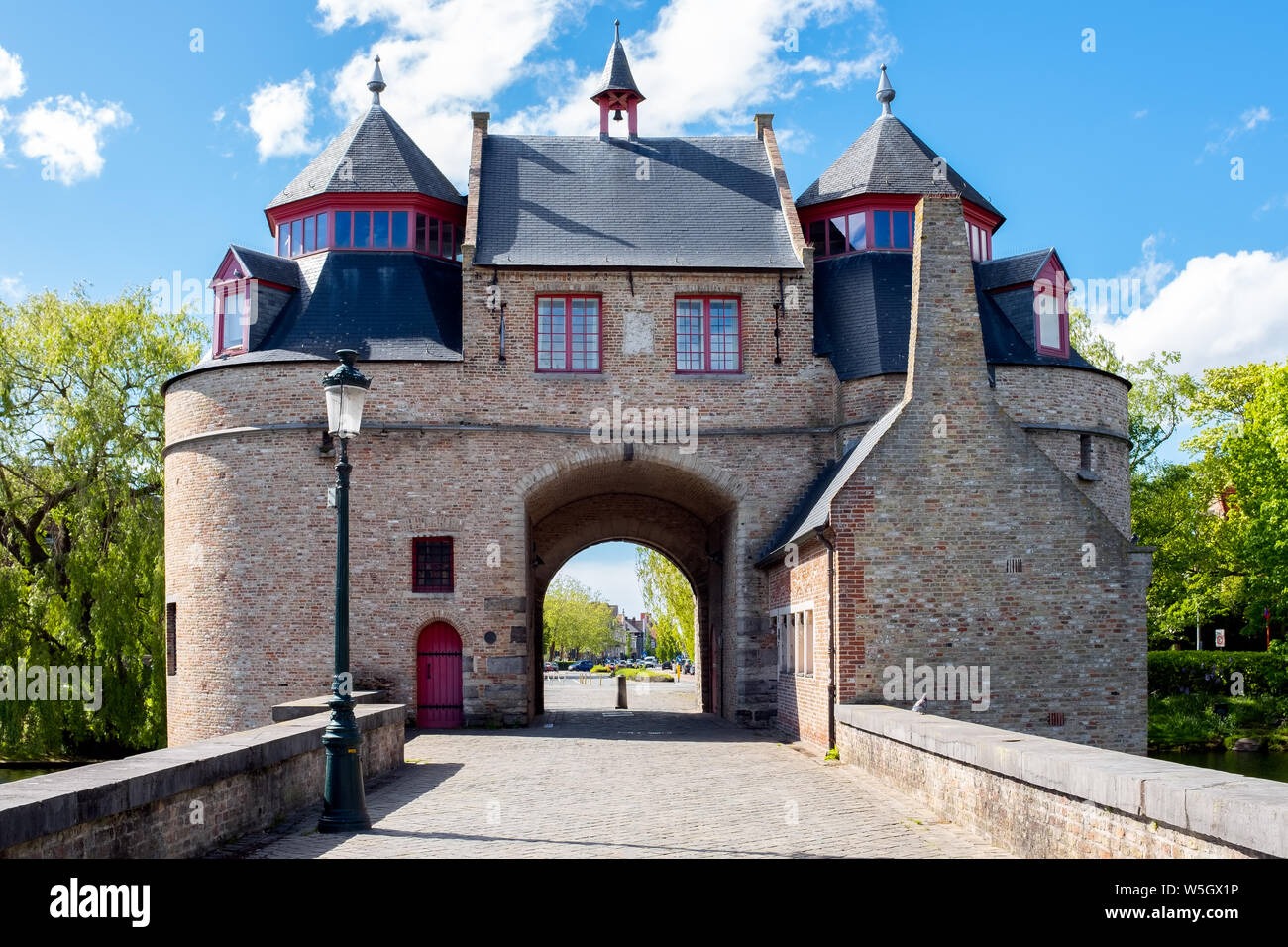 Ezelpoort (Donkey's Gate), Brügge, Westflandern Provinz, Region Flandern, Belgien, Europa Stockfoto