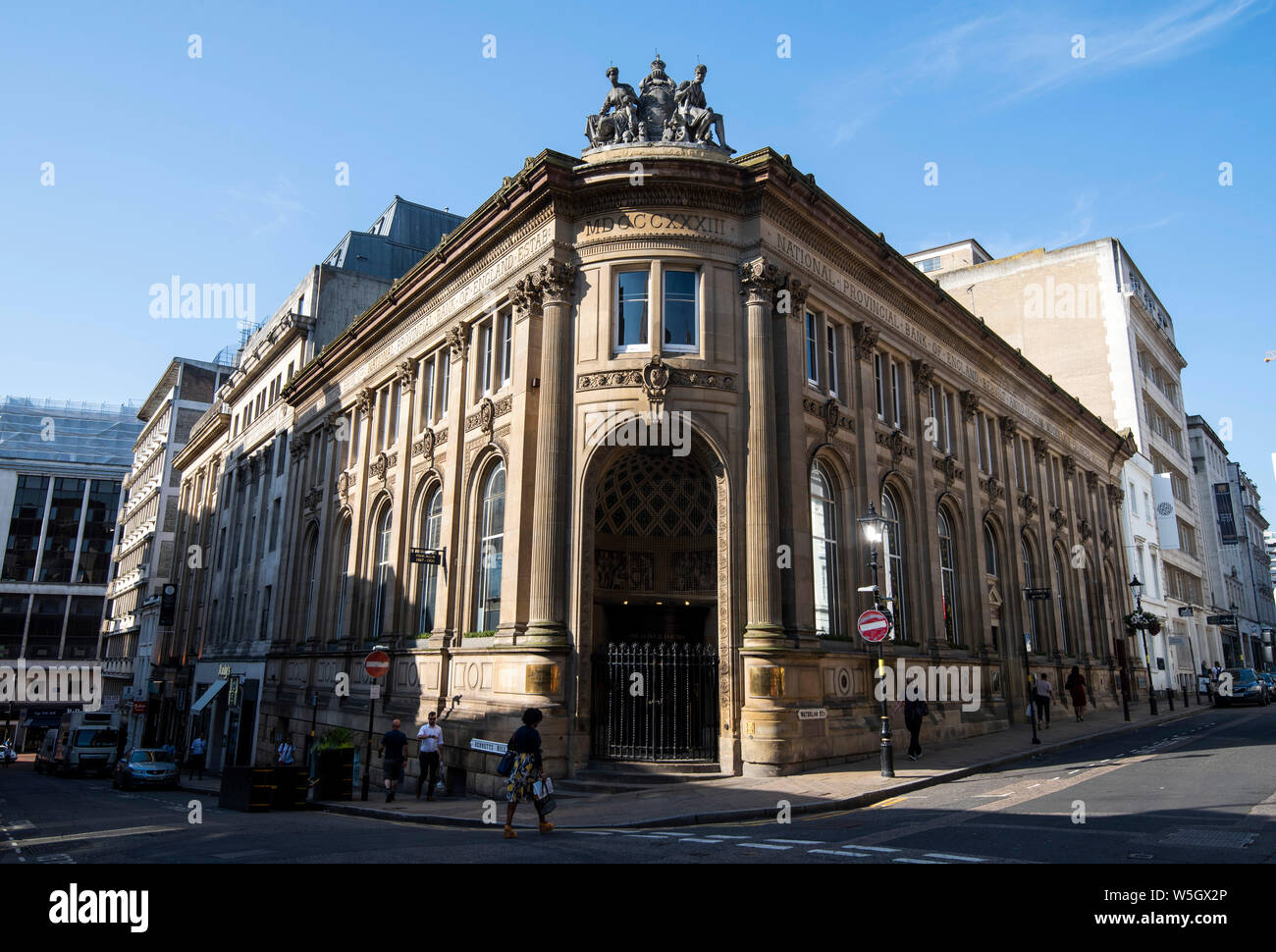 National Provincial Bank Gebäude in Birmingham, West Midlands En Drüse UK Stockfoto