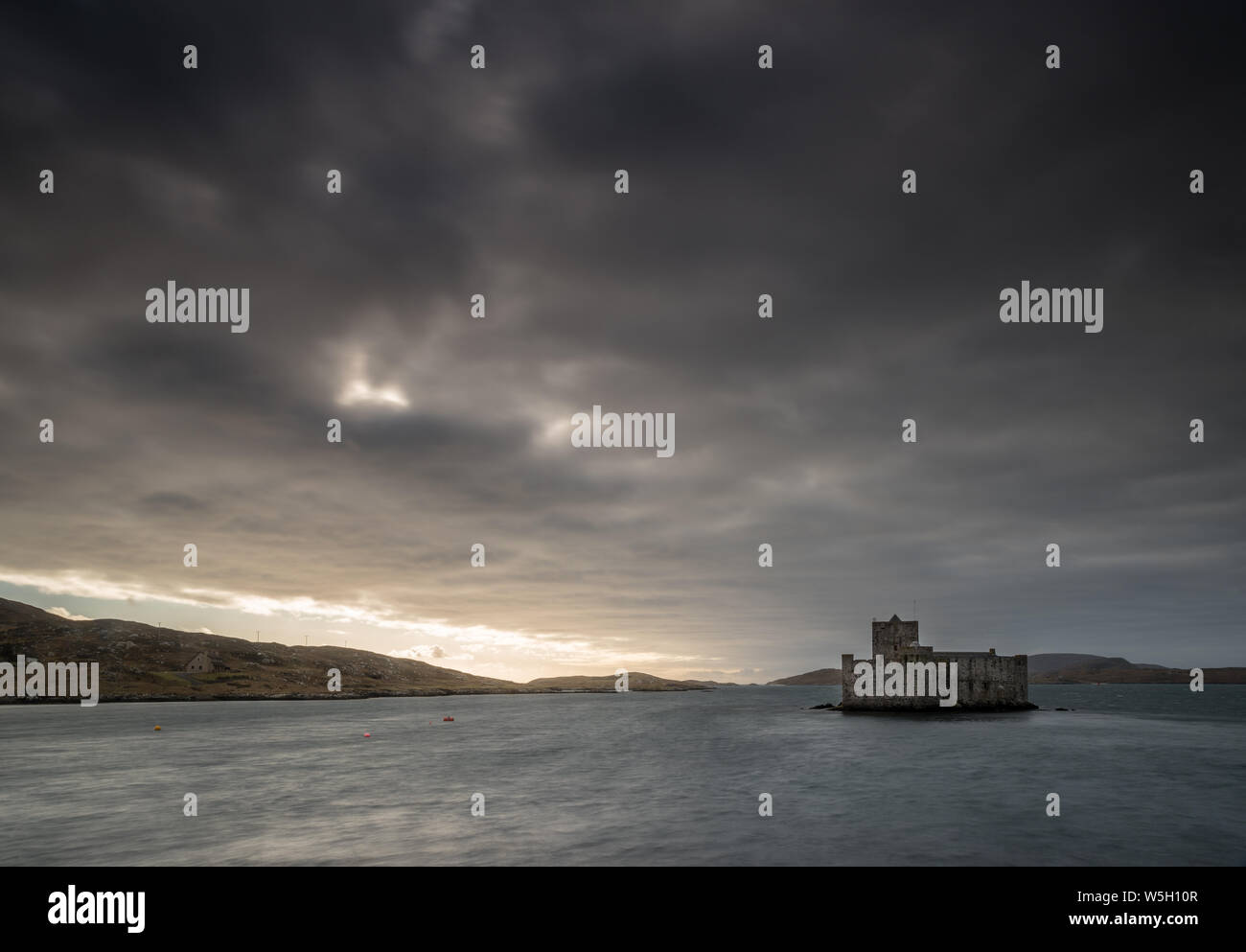 Kisimul Castle, Castlebay, Barra, Äußere Hebriden, Schottland, Großbritannien, Europa Stockfoto