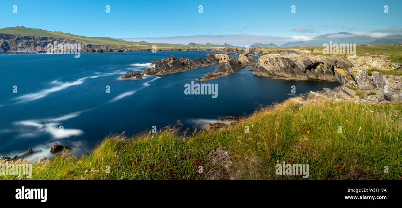 Panorama der Halbinsel Dingle in der Grafschaft Kerry, Munster, Republik Irland, Europa Stockfoto