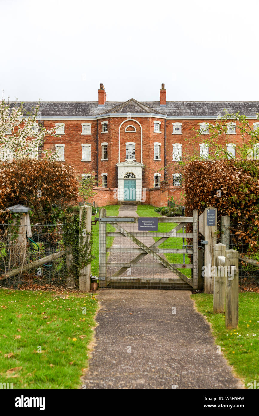Die vordere oder Fassade der Southwell Workhouse, Southwell, Nottinghamshire, England, Großbritannien Stockfoto