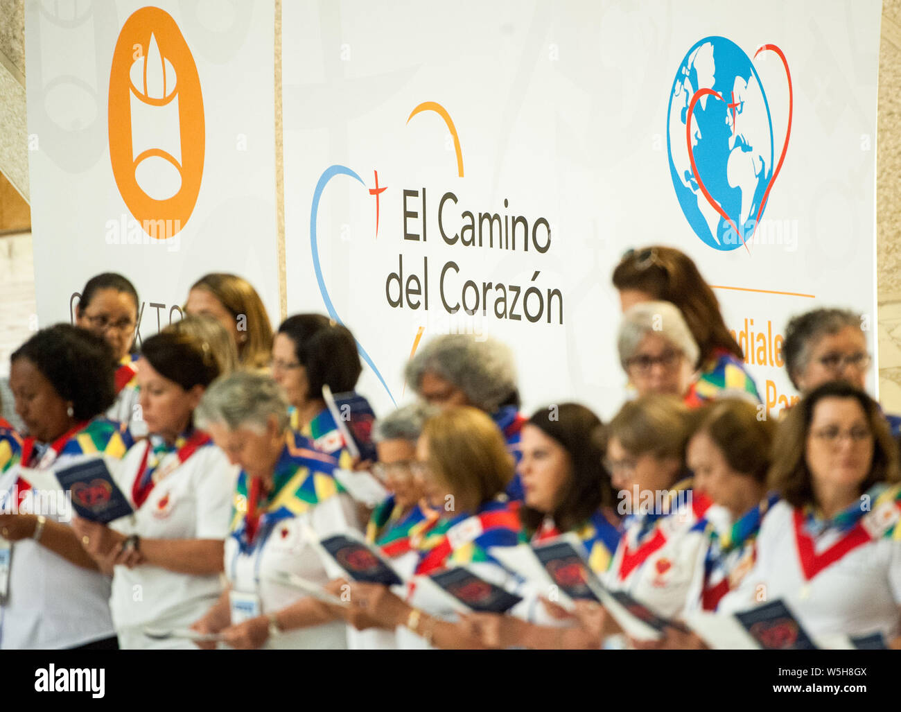 Audienz für die Delegation der Welt Netz des Gebets des Papstes (Apostolat des Gebets) anlässlich des 175-jährigen Jubiläums ihrer Gründung, in der Aula Paul VI. im Vatikan. Mit: Atmosphäre, In: Vatikanstadt, der Heilige Stuhl Wann: 28 Jun 2019 Credit: IPA/Katholische Presse Foto/WENN.com ** Nur für die Veröffentlichung in Großbritannien, den USA, Deutschland, Österreich ** verfügbar Stockfoto