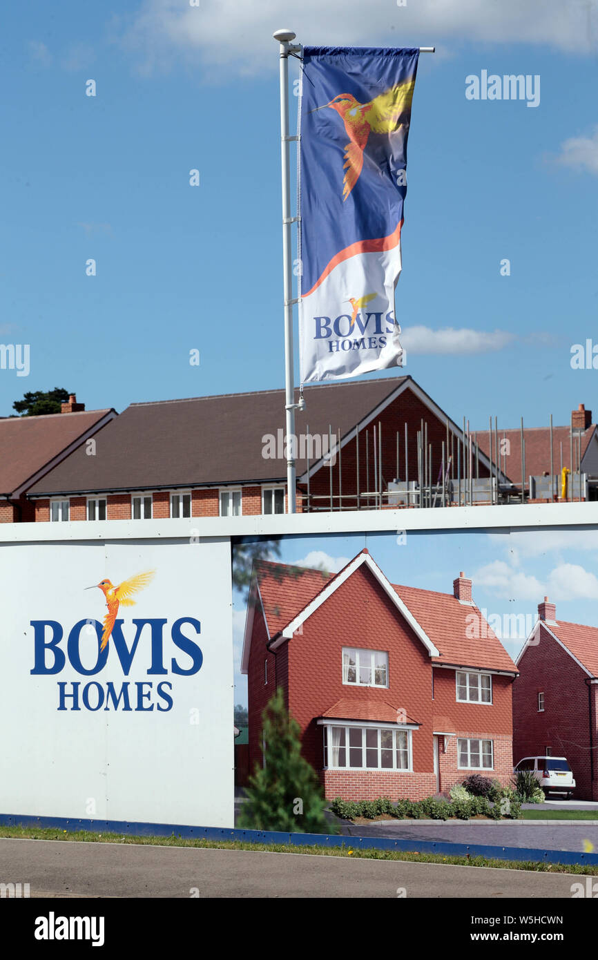 Bovis Homes House Builder Stockfoto