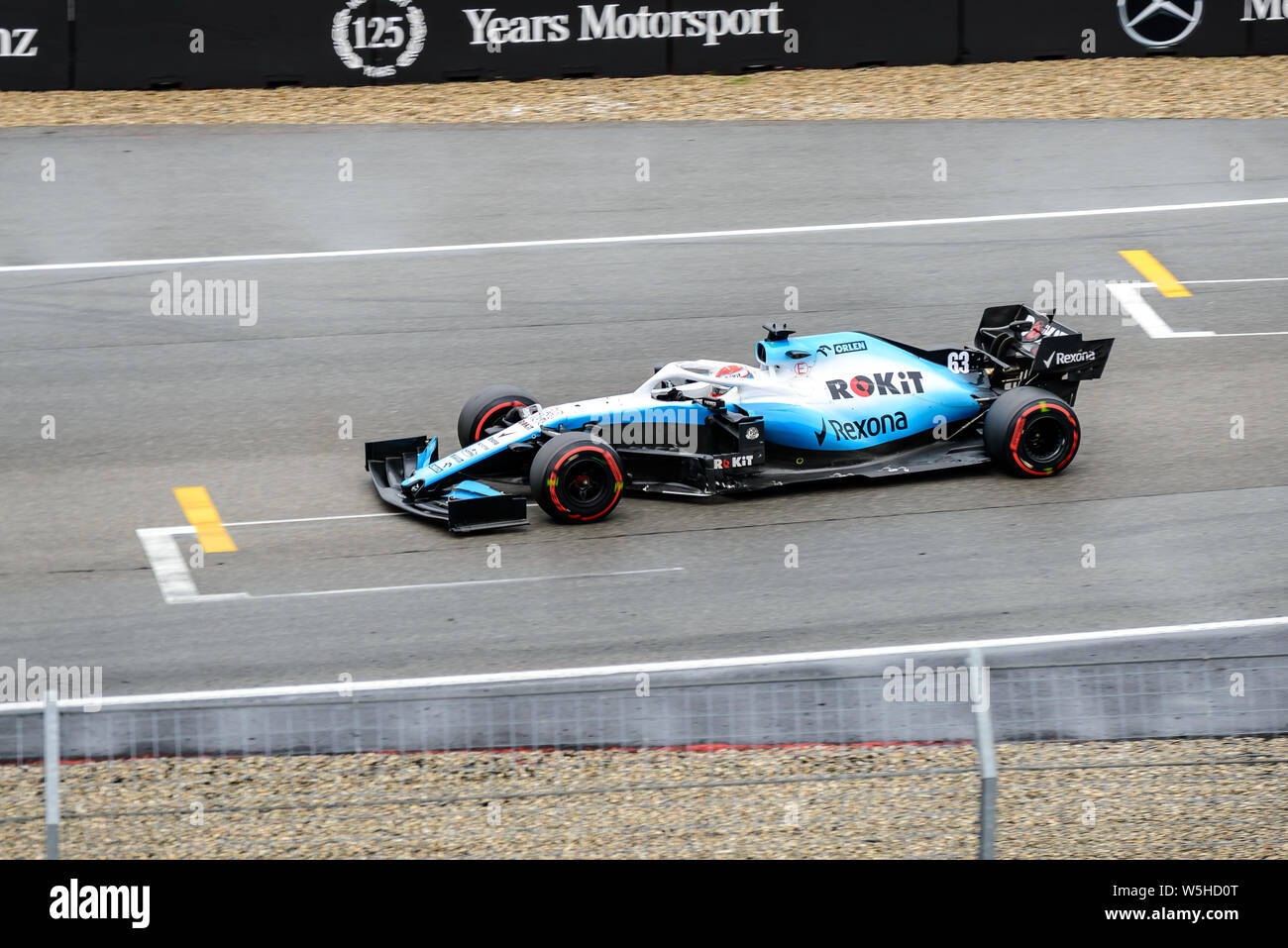 Formel 1 GP Deutschland in Hockenheim, 28. Juli 2019: rokit Williams Racing, George Russell Stockfoto