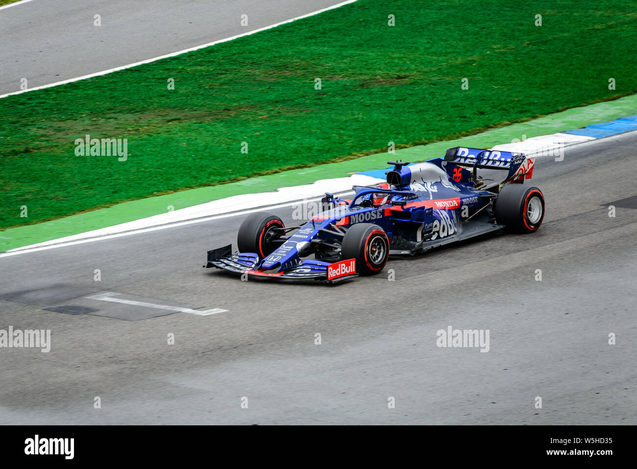 Formel 1 GP Deutschland in Hockenheim, 28. Juli 2019: Torro Rosso Red Bull, Daniil Kvyat Stockfoto