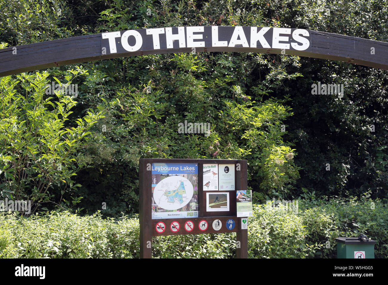 Leybourne Seen Country Park Larkfield Kent Stockfoto