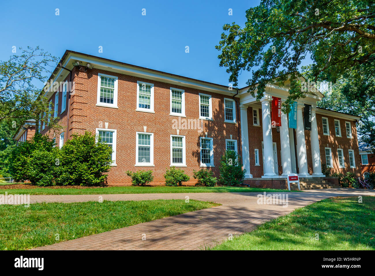 GREENSBORO, NC, USA - 27. Juli: König Halle am Juli 27, 2019 an der Guilford College in Greensboro, North Carolina. Stockfoto