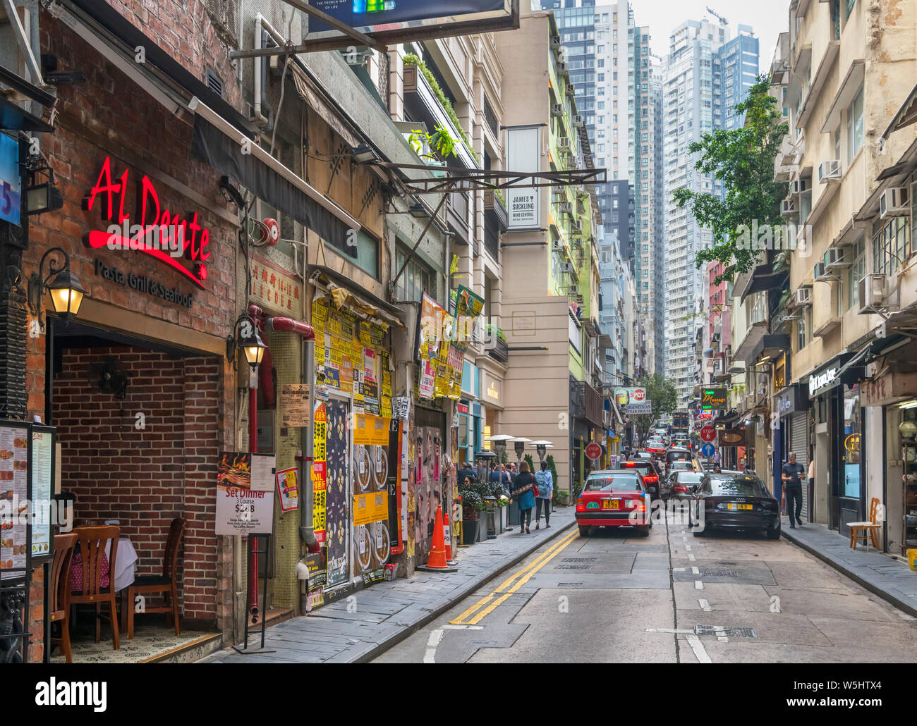 Staunton Street in SoHo, Central, Hong Kong Island, Hong Kong, China Stockfoto