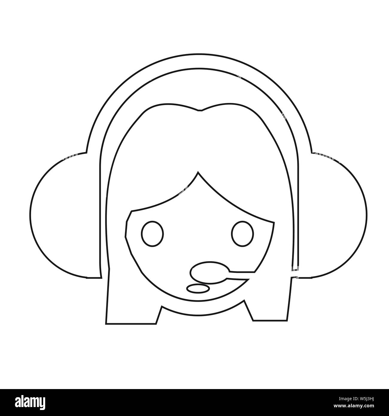 Kunden-Service-Symbol Stock Vektor