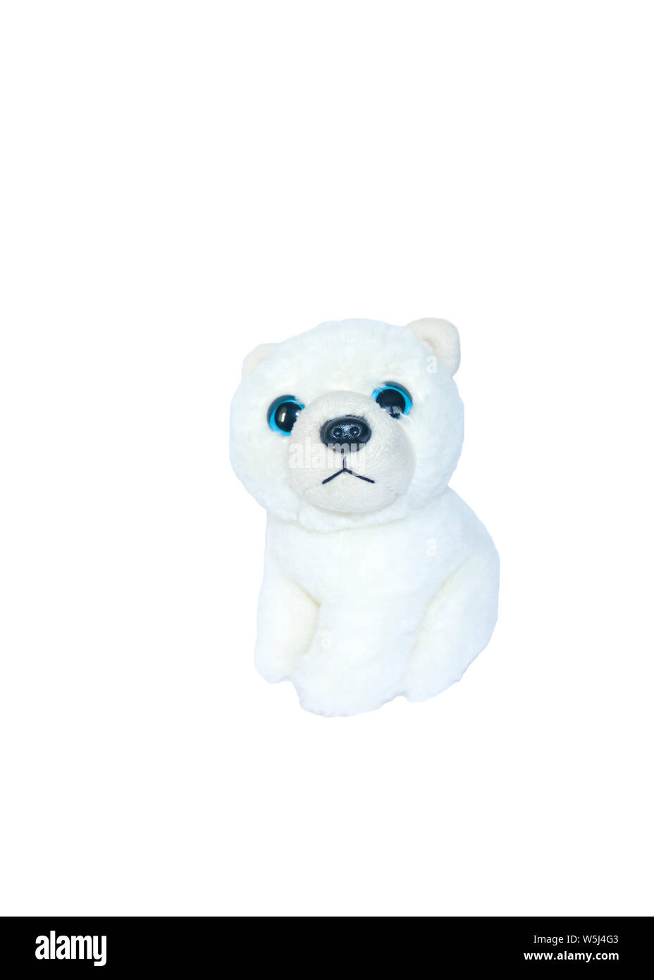 Niedliche flauschige weiße Teddybär Stockfoto