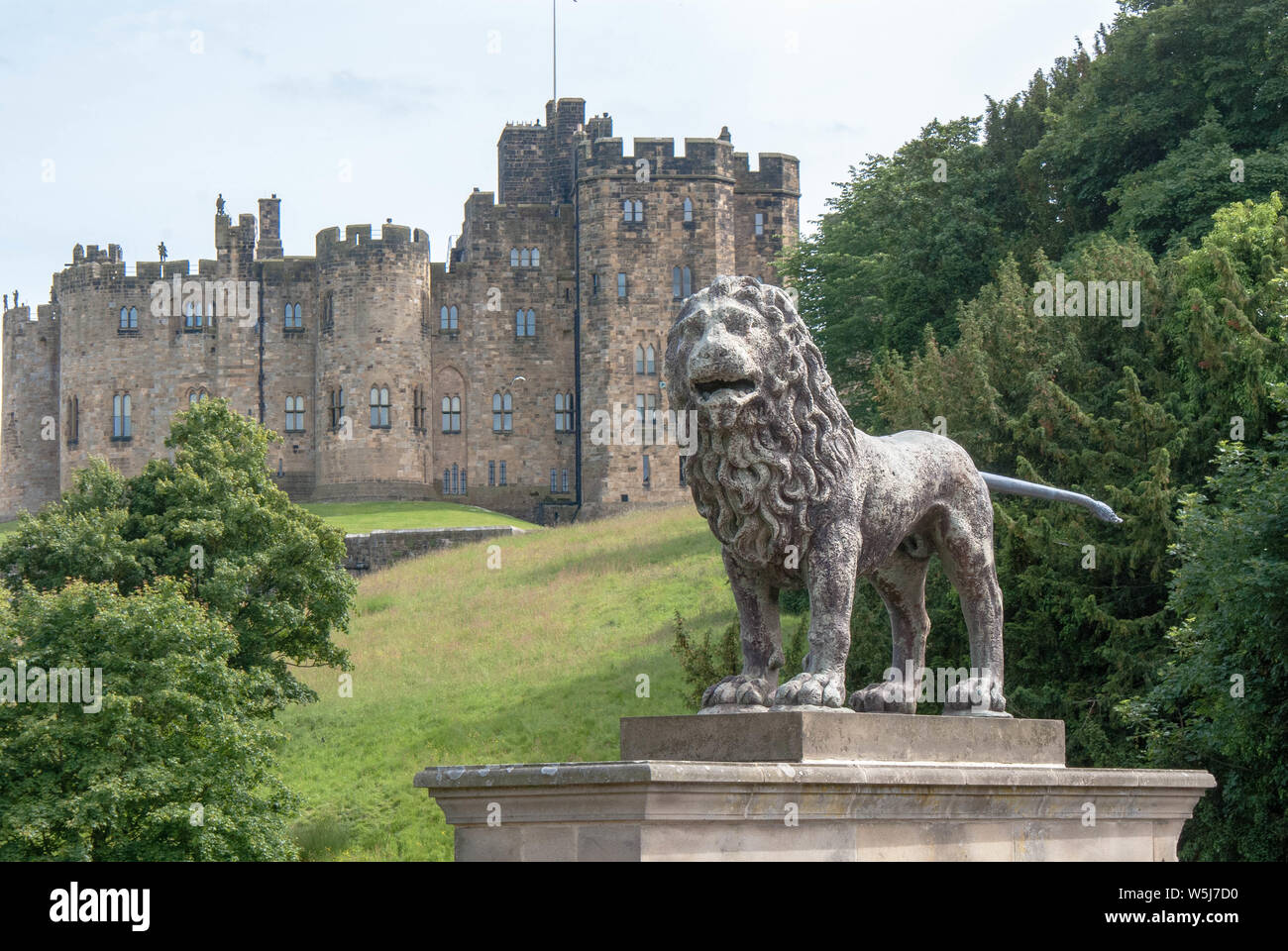 Alnwick Castle Stockfoto