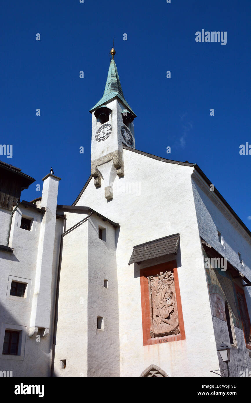 St. George's Chapel, die Festung Hohensalzburg, Festung Hohensalzburg, Salzburg, Österreich, Europa, UNESCO Weltkulturerbe Stockfoto