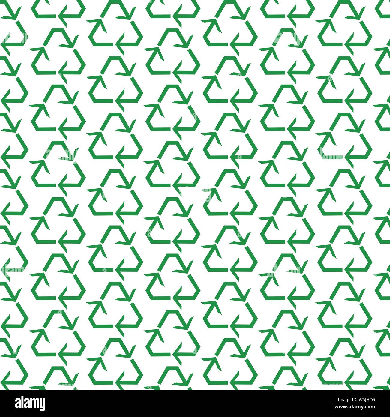 Muster Hintergrund Recycling Symbol Stock Vektor