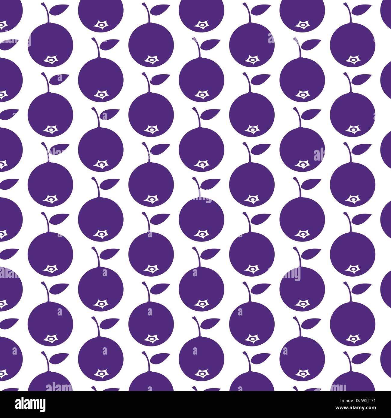 Muster Hintergrund Heidelbeeren Symbol Stock Vektor