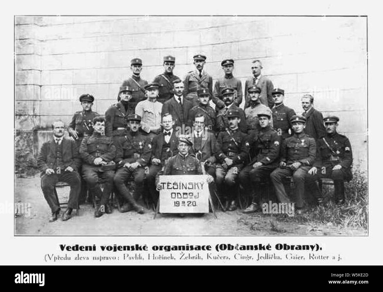 Tschechische militärische Organisation. Stockfoto