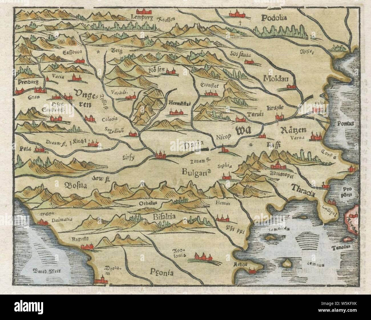 Dacia, 1620 (Münster). Stockfoto