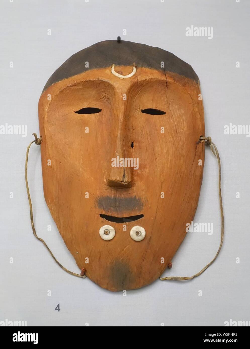 Tanz Maske, Bering gerade Eskimo, erworben 1909 - Native American Collection Stockfoto