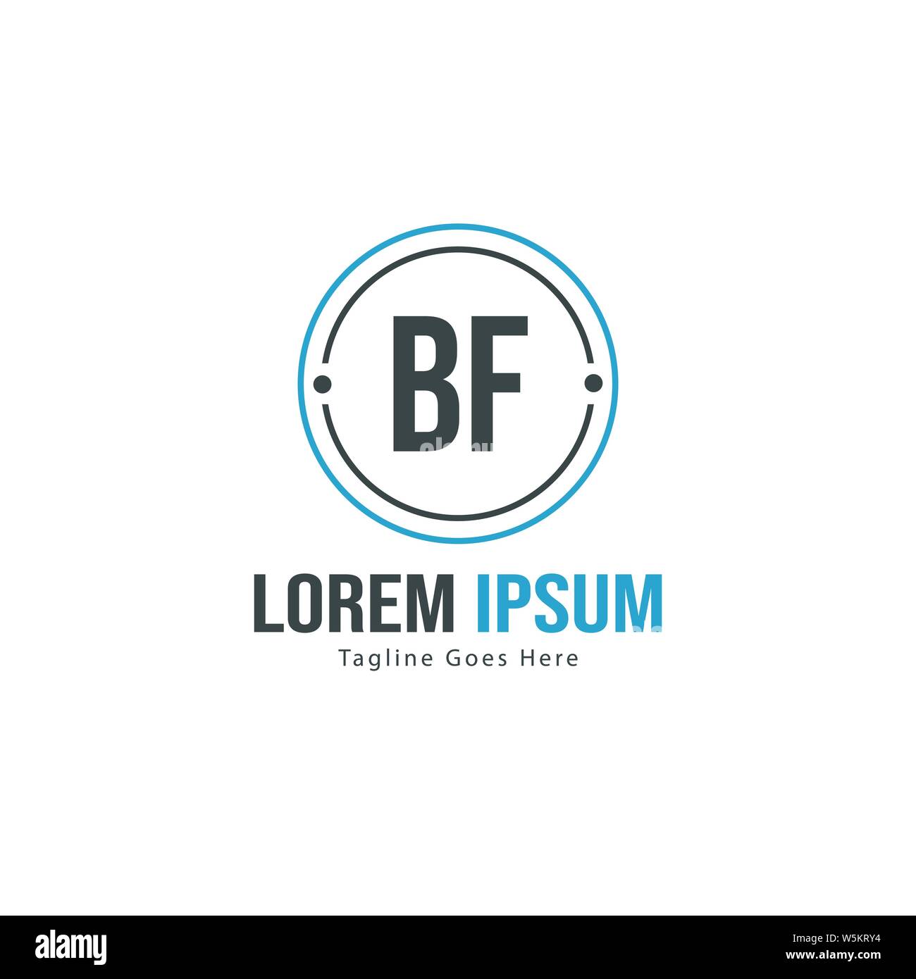 BF Schreiben Logo Design. Kreative Moderne BF Buchstaben Symbol Abbildung design Stock Vektor