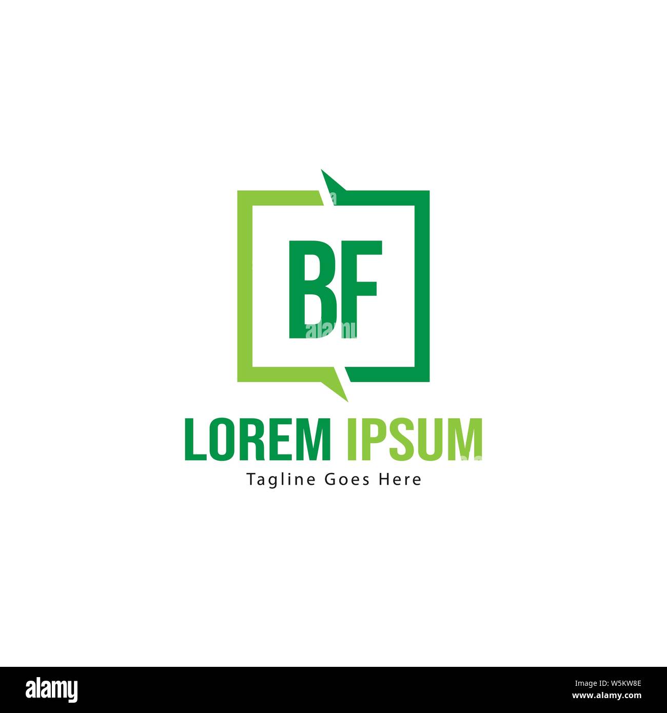 BF Schreiben Logo Design. Kreative Moderne BF Buchstaben Symbol Abbildung design Stock Vektor